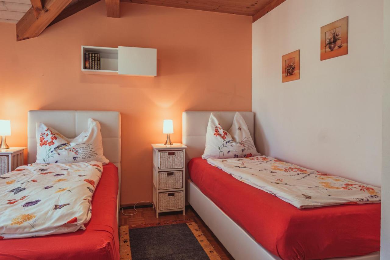 Armonia Altach, 2-6 P, 2 Schlafzimmer, Kueche, Parkplatz, Balkon, Wifi, Garten, Stellplatz Fuer Ski Luaran gambar